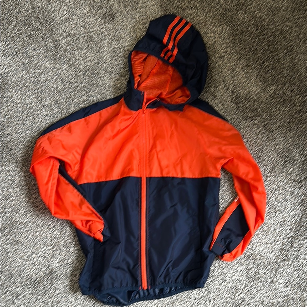 Adidas Kids Orange and Blue Jacket